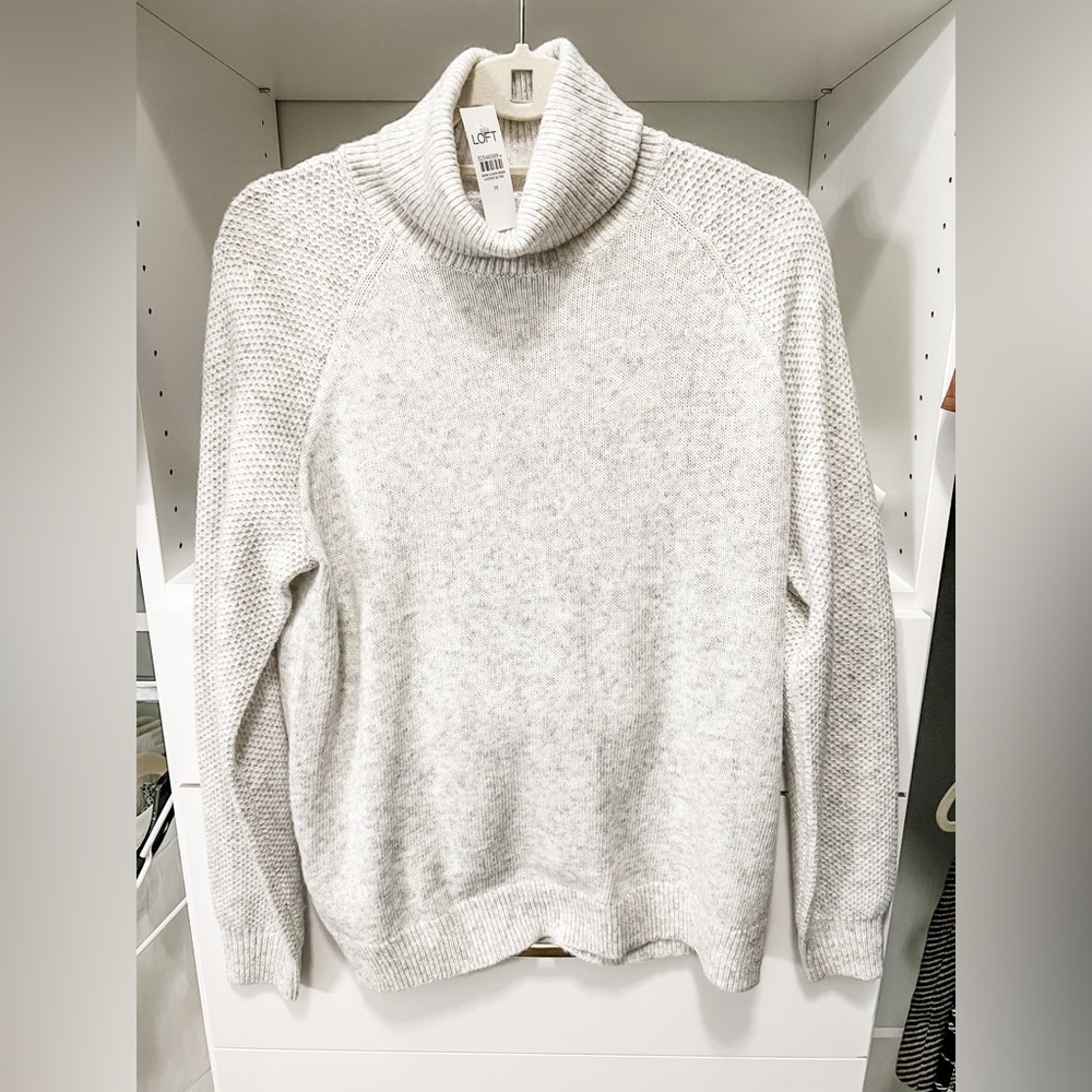 NWT Loft Stitchy Turtleneck Sweater